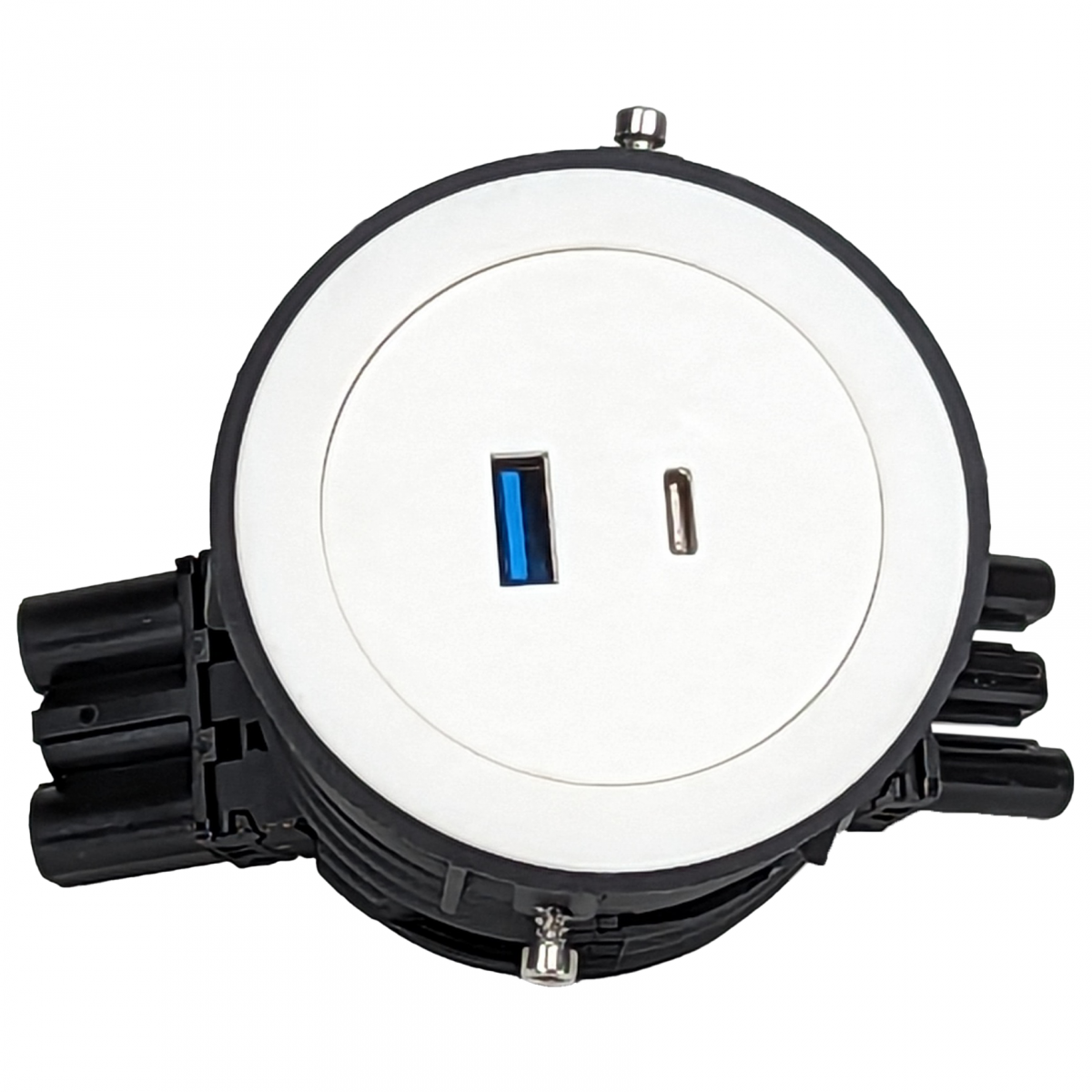 Desk Power Mini Grommet with Dual USB Charger DCDI